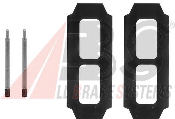 Комплект пружинок крепления дисковых колодок, передних ABS 0987Q цена, от 6.85 USD