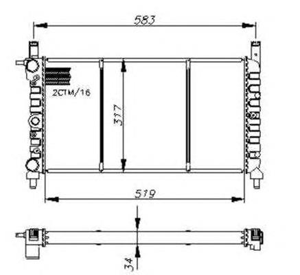 Радиатор 58732 NRF