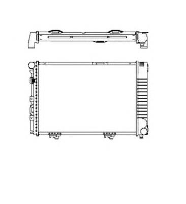 58719 NRF radiador de esfriamento de motor