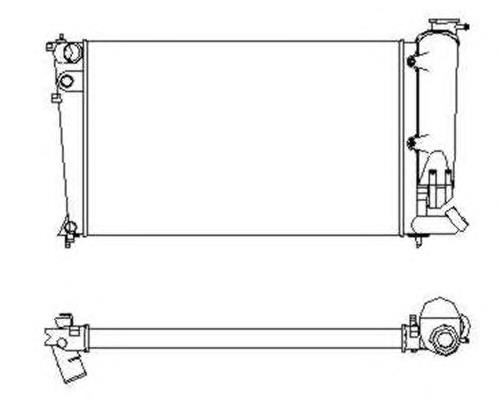 Radiador de esfriamento de motor 58922 NRF