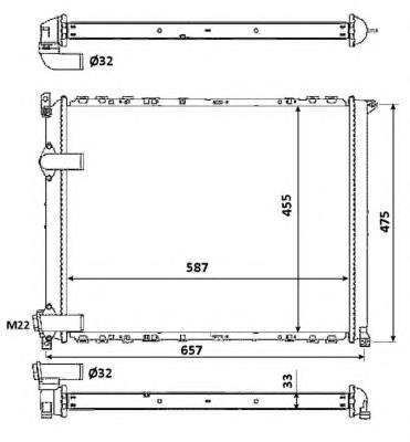 Радиатор охлаждения Polcar 6033082