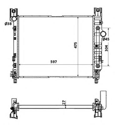 3516 CSF radiador de esfriamento de motor