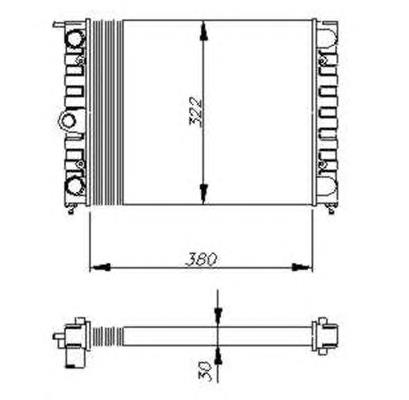 58696 NRF radiador de esfriamento de motor