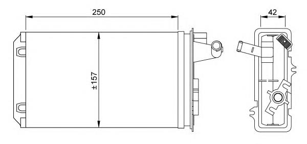 58637 NRF radiador de forno (de aquecedor)