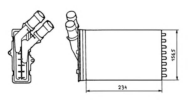 58641 NRF radiador de forno (de aquecedor)