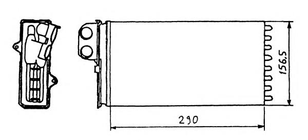 58639 NRF radiador de forno (de aquecedor)