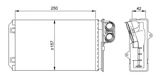 58629 NRF radiador de forno (de aquecedor)