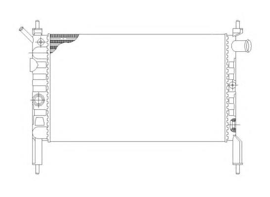 58930 NRF radiador de esfriamento de motor