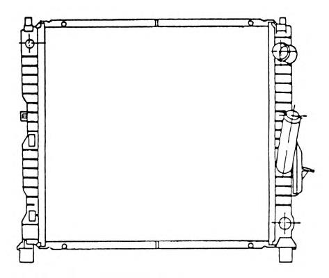 Radiador de esfriamento de motor 58942 NRF