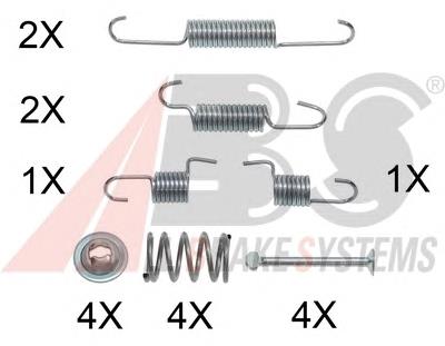 Kit de montagem das sapatas traseiras de tambor para Chevrolet Epica (V250)