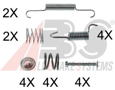 0006Q ABS kit de montagem das sapatas traseiras de tambor