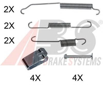 Kit de montagem das sapatas traseiras de tambor para Mazda 2 (DE)