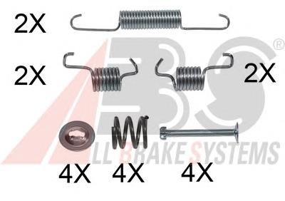 0011Q ABS kit de montagem das sapatas traseiras de tambor