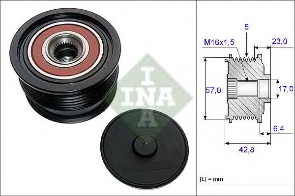 535019010 INA polia do gerador