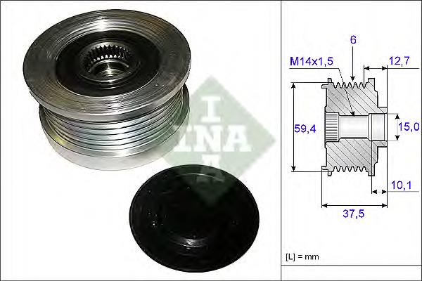 535011010 INA polia do gerador