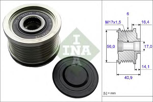 Инерционный шкив INA 535021310 цена, от 20.13 USD