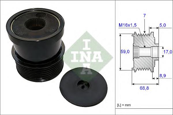 535007030 INA polia do gerador