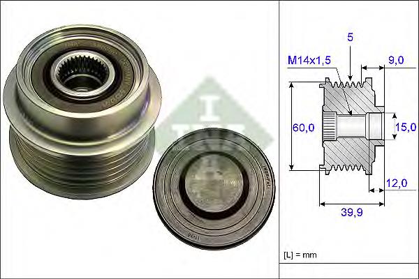 535018010 INA polia do gerador