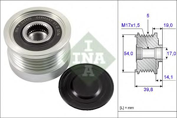 Шкив генератора 535022110 INA