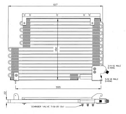 Radiador de aparelho de ar condicionado 35143 NRF