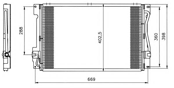 35151 NRF radiador de aparelho de ar condicionado