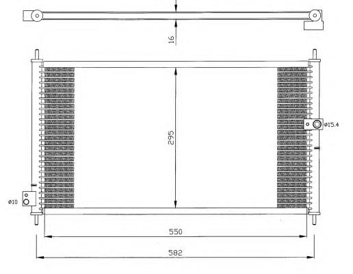 Radiador de aparelho de ar condicionado 35145 NRF