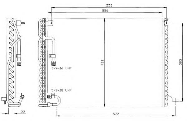 Radiador de aparelho de ar condicionado 35144 NRF