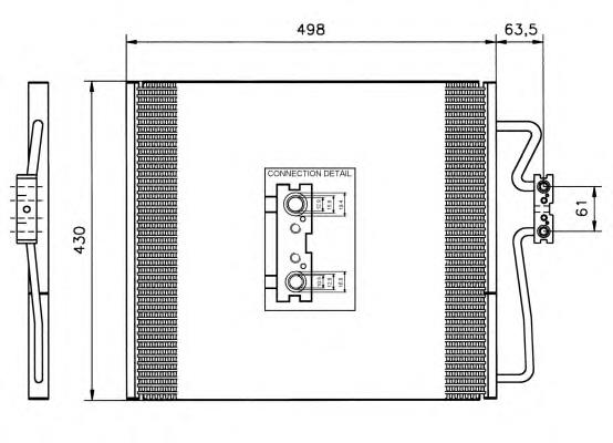 35148 NRF radiador de aparelho de ar condicionado