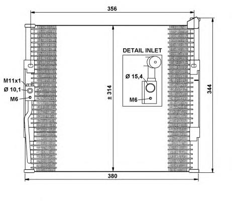 35146 NRF radiador de aparelho de ar condicionado