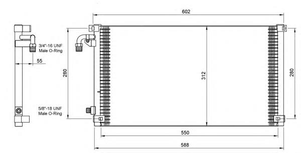 35103 NRF radiador de aparelho de ar condicionado