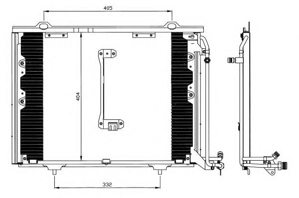 35214 NRF radiador de aparelho de ar condicionado