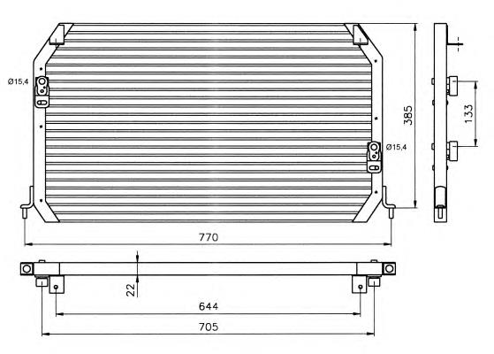 Radiador de aparelho de ar condicionado 35203 NRF