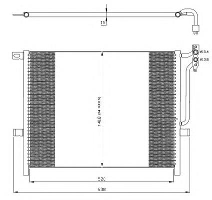 35224 NRF radiador de aparelho de ar condicionado