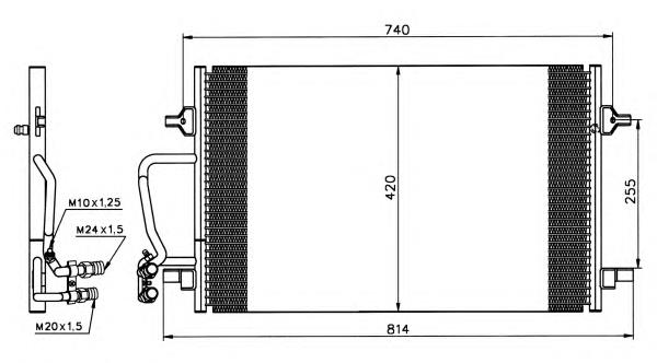 35226 NRF radiador de aparelho de ar condicionado