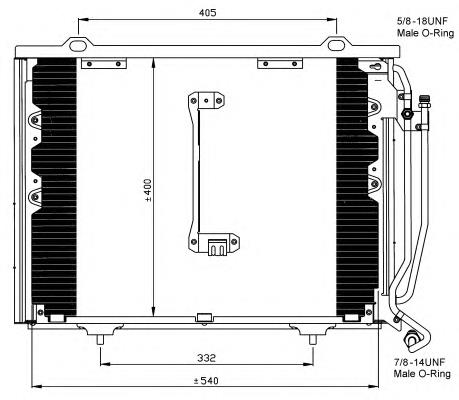 35215 NRF radiador de aparelho de ar condicionado