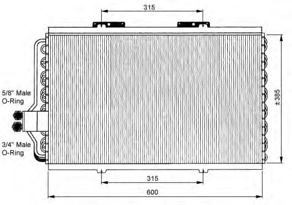 35163 NRF radiador de aparelho de ar condicionado