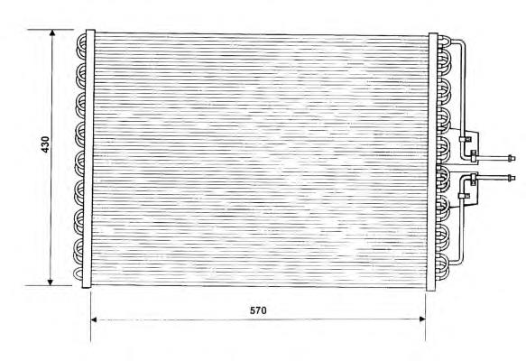 35162 NRF radiador de aparelho de ar condicionado