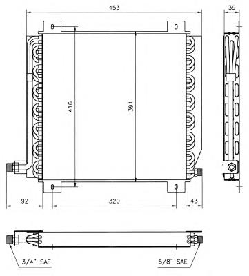 35201 NRF radiador de aparelho de ar condicionado