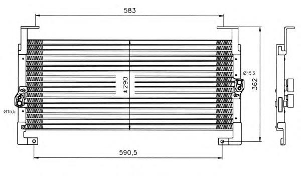 Radiador de aparelho de ar condicionado 35198 NRF