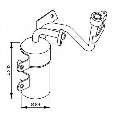 Tanque de recepção do secador de aparelho de ar condicionado para Volvo V50 (MW)