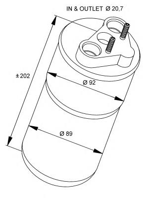 Tanque de recepção do secador de aparelho de ar condicionado para Nissan Primastar (F4)