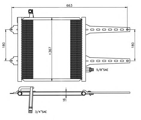 35049 NRF radiador de aparelho de ar condicionado