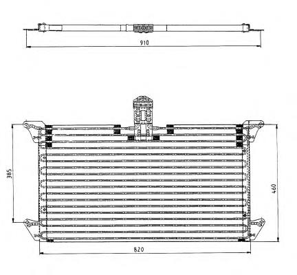 815128 VALEO radiador de aparelho de ar condicionado