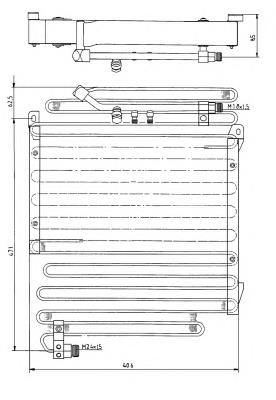 8A0260403AC VAG radiador de aparelho de ar condicionado