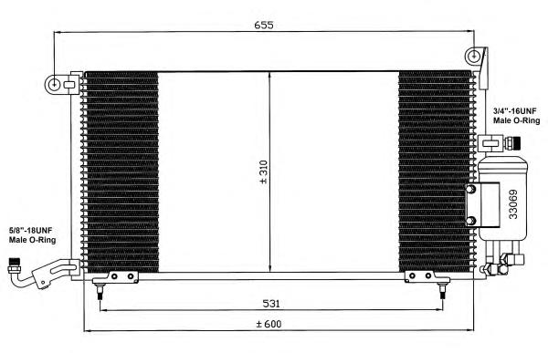 35035 NRF radiador de aparelho de ar condicionado