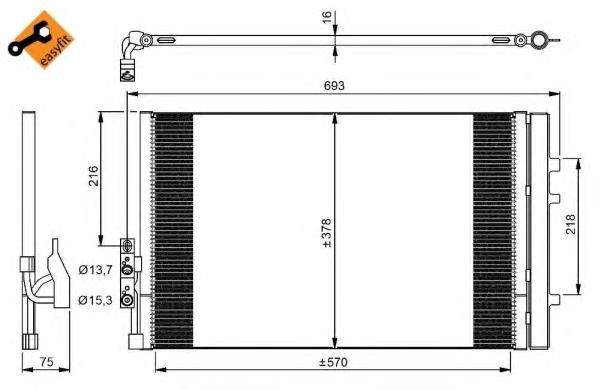 1770-0069 Profit radiador de aparelho de ar condicionado
