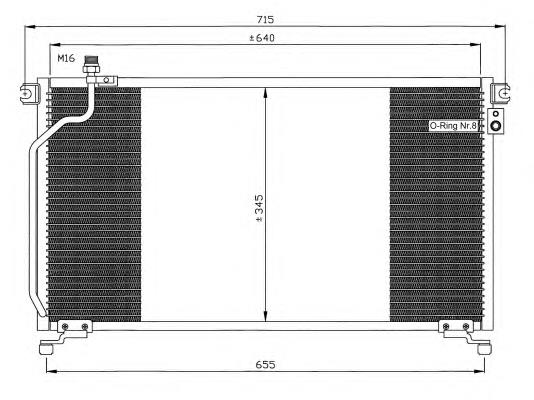 1418700 Ford radiador de aparelho de ar condicionado