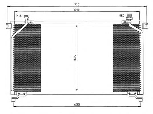 300401 ACR radiador de aparelho de ar condicionado