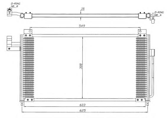 35341 NRF radiador de aparelho de ar condicionado