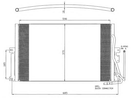 Радиатор охлаждения кондиционера NRF 35342